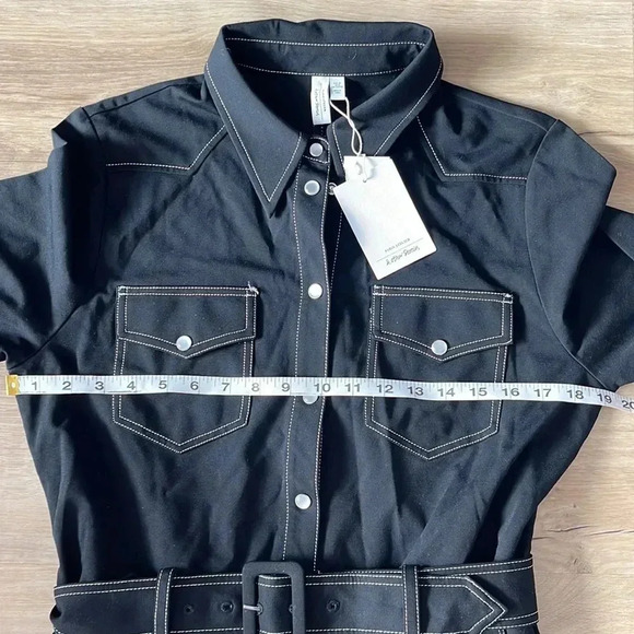 & OTHER STORIES Topstitched Belted Jumpsuit sz 8 - Picture 6 of 10